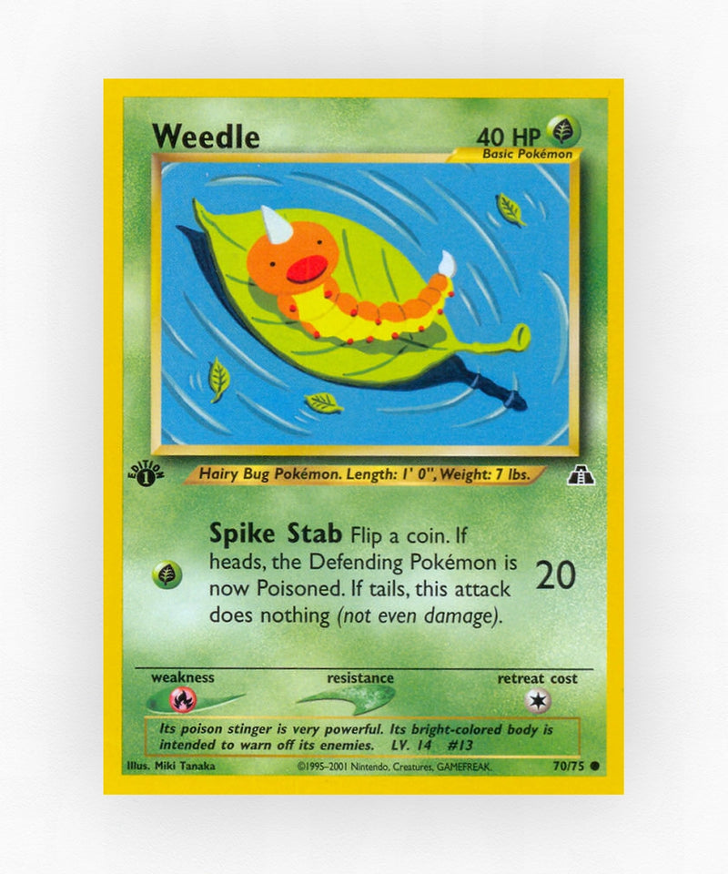 Weedle - Neo Discovery 70/75 (1st Edition Non-Holo)