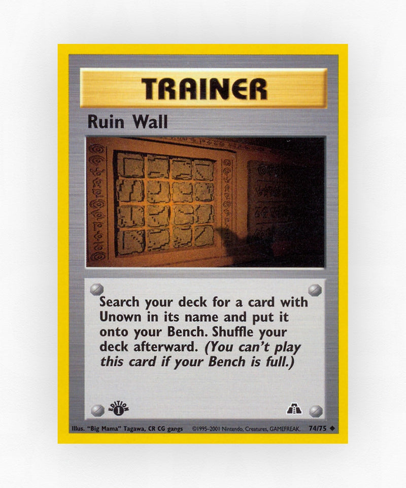 Ruin Wall - Neo Discovery 74/75 (1st Edition Non-Holo)
