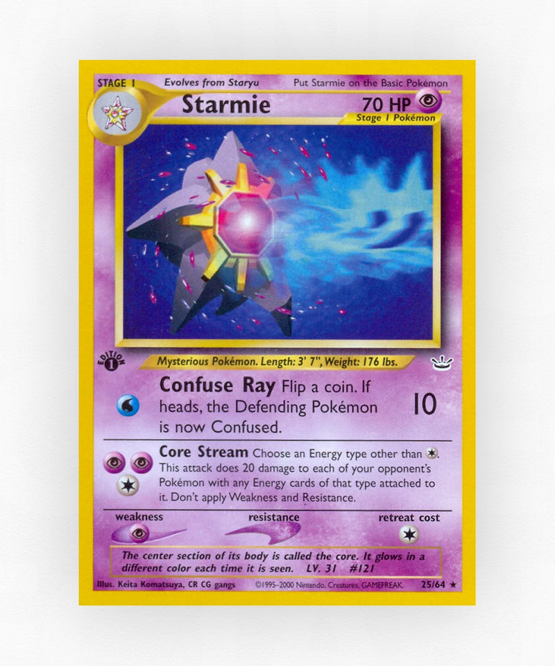 Starmie - Neo Revelation 25/64 (Unlimited Non-Holo)