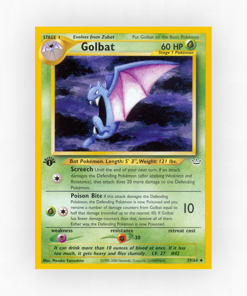 Golbat - Neo Revelation 29/64 (1st Edition Non-Holo)