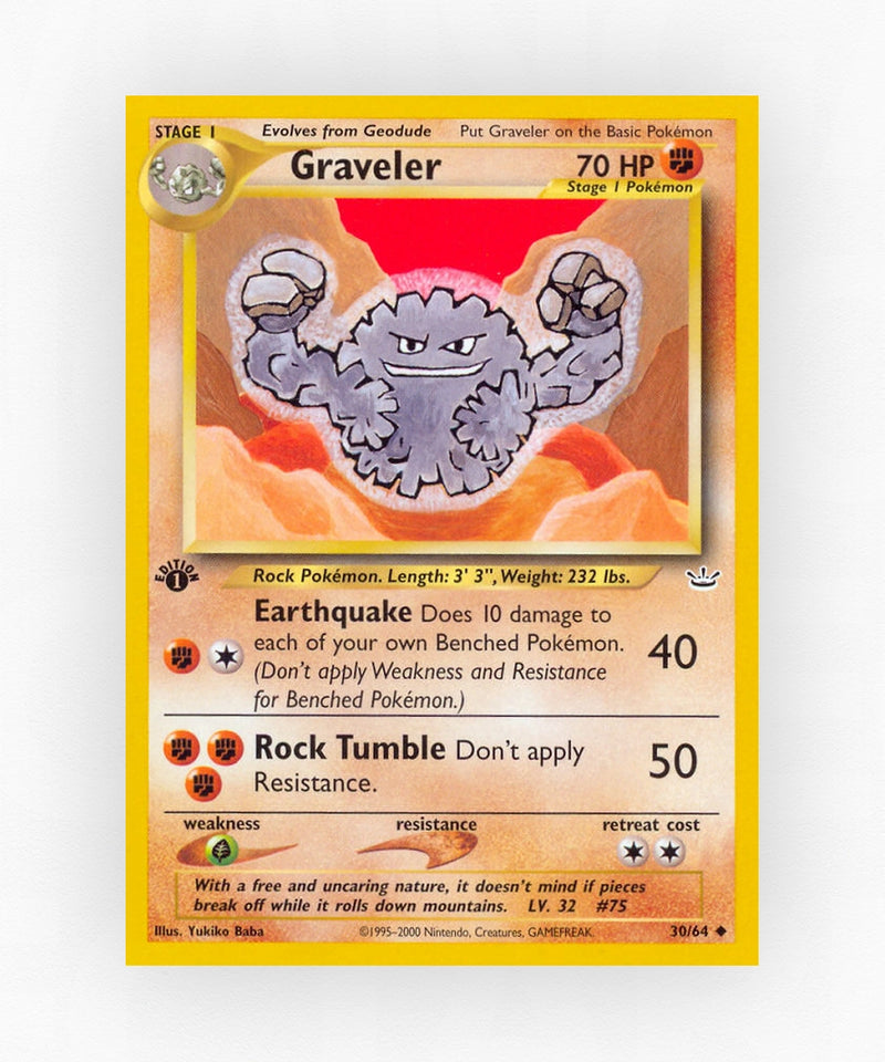 Graveler - Neo Revelation 30/64 (1st Edition Non-Holo)
