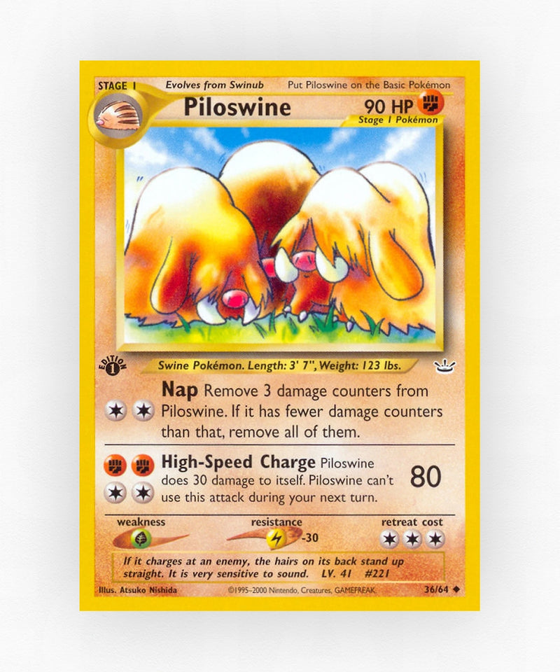 Piloswine - Neo Revelation 36/64 (Unlimited Non-Holo)