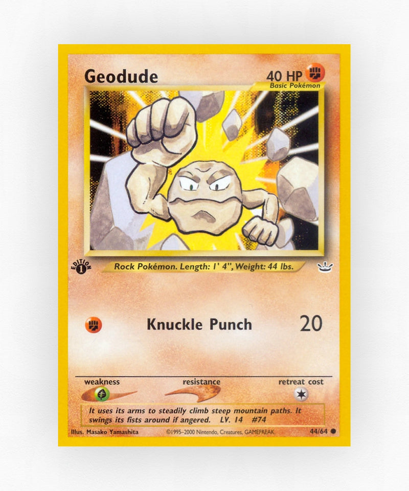 Geodude - Neo Revelation 44/64 (1st Edition Non-Holo)
