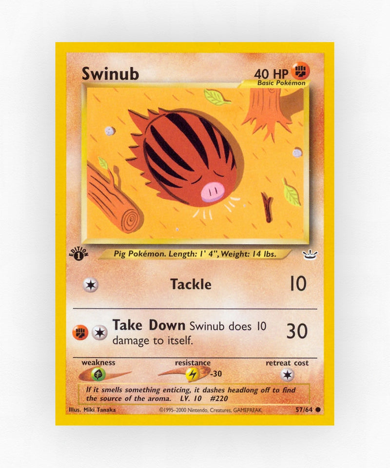 Swinub - Neo Revelation 57/64 (Unlimited Non-Holo)