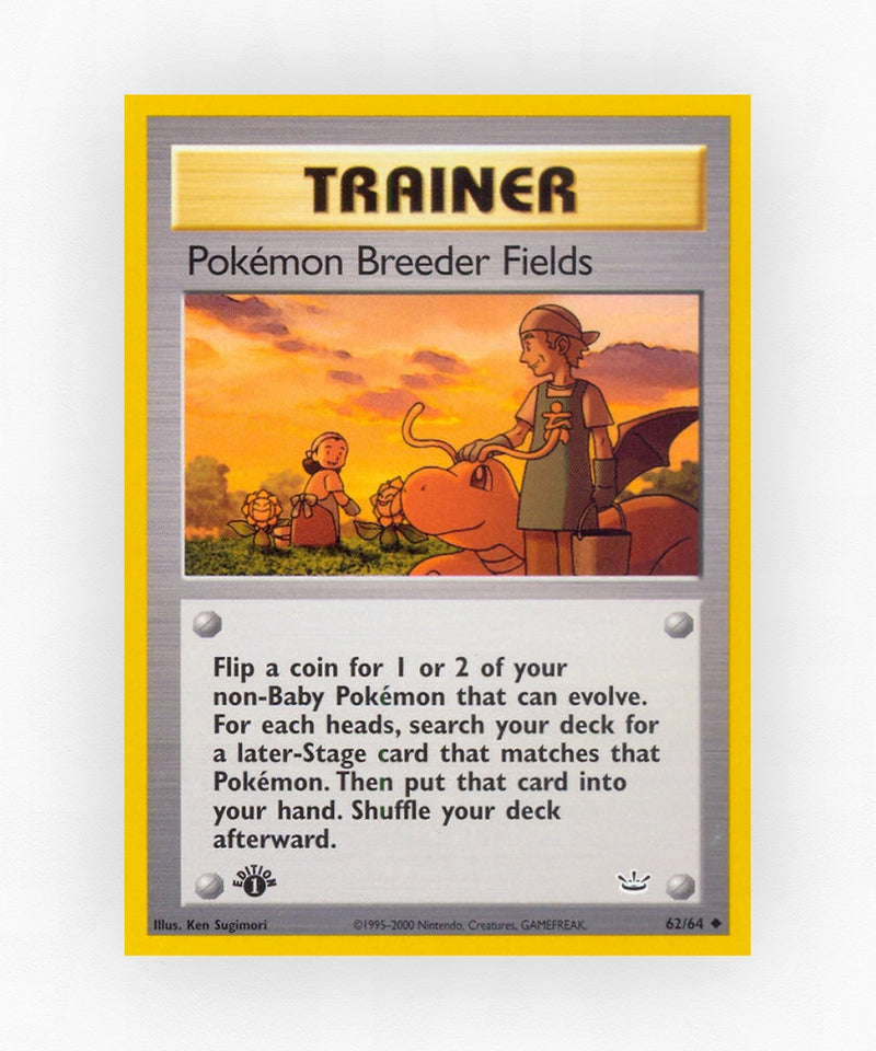 Pokémon Breeder Fields - Neo Revelation 62/64 (1st Edition Non-Holo)