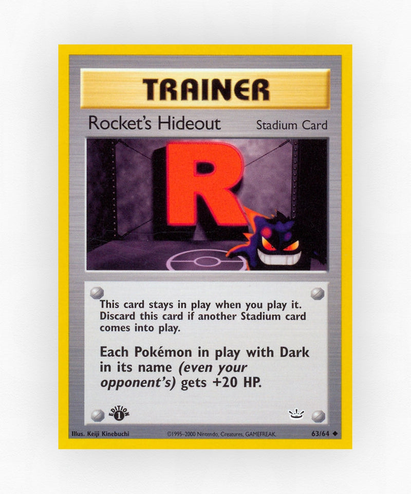 Rocket's Hideout - Neo Revelation 63/64 (1st Edition Non-Holo)