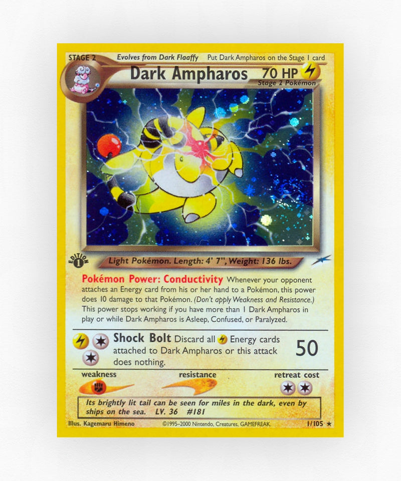 Dark Ampharos - Neo Destiny 1/105 (1st Edition Holo)