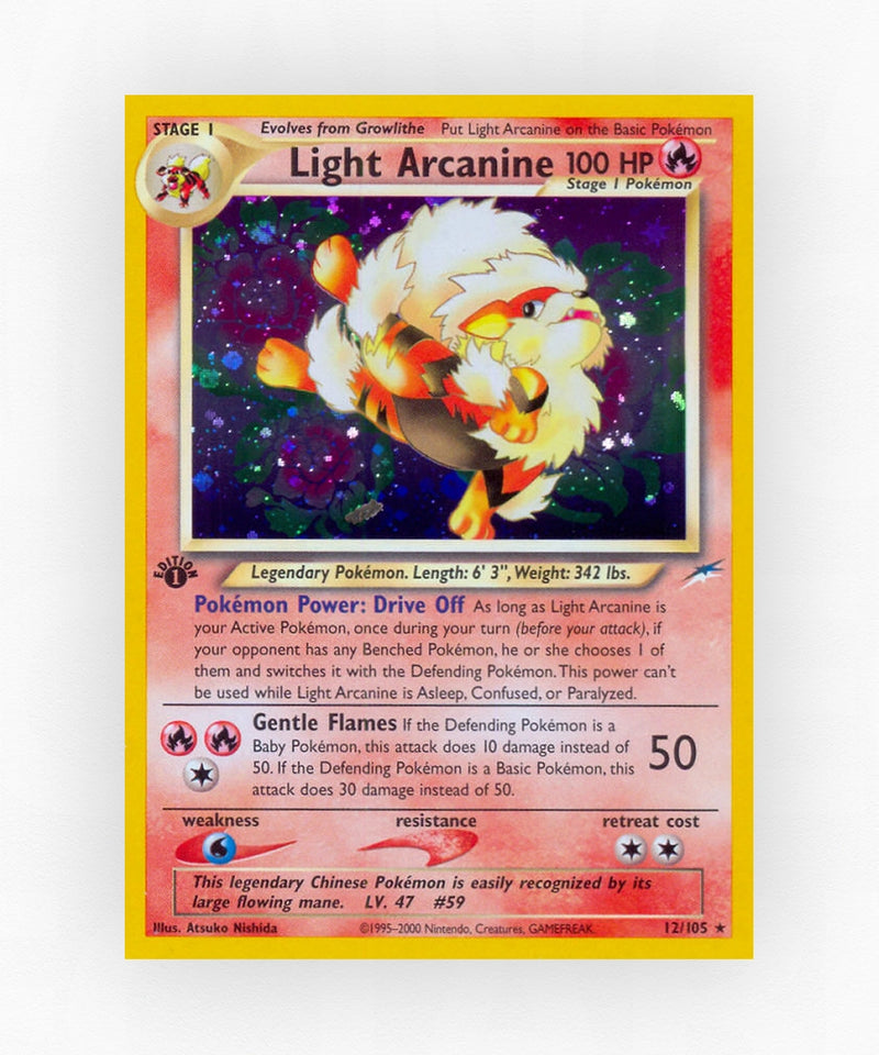 Light Arcanine - Neo Destiny 12/105 (1st Edition Holo)