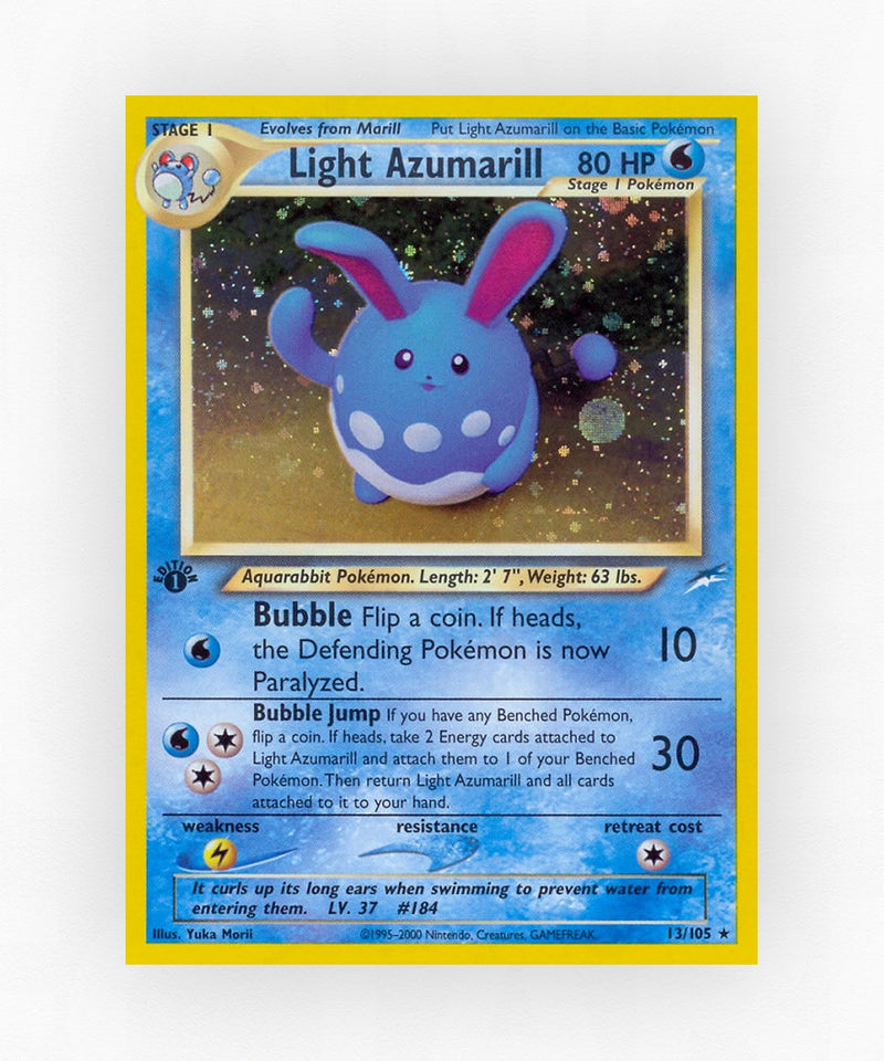 Light Azumarill - Neo Destiny 13/105 (1st Edition Holo)