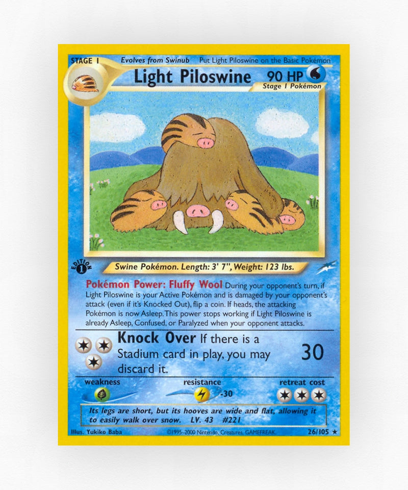 Light Piloswine - Neo Destiny 26/105 (Unlimited Non-Holo)