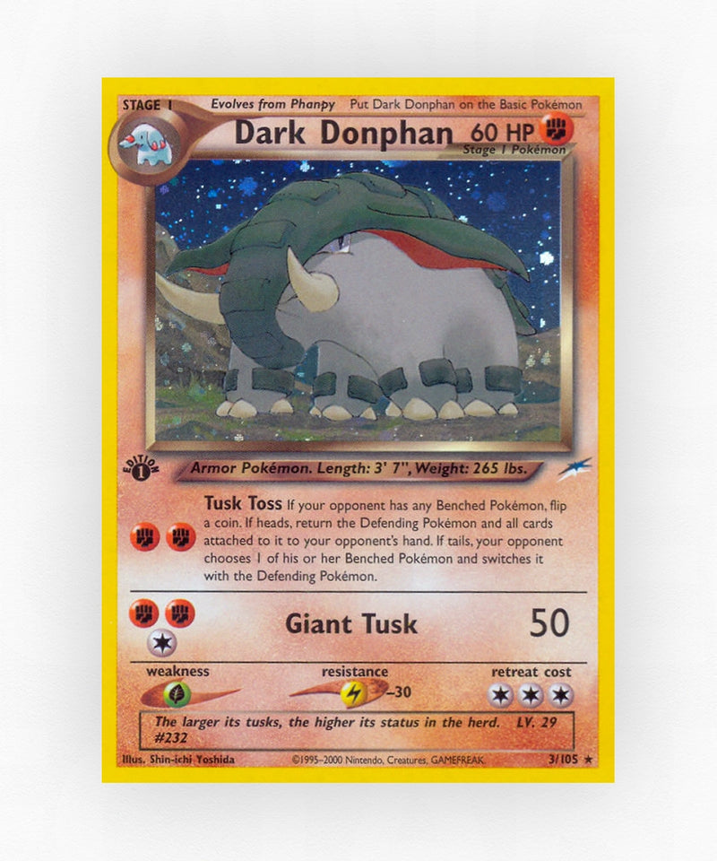 Dark Donphan - Neo Destiny 3/105 (1st Edition Holo)