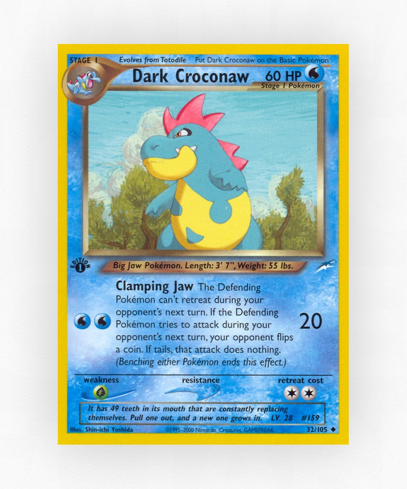 Dark Croconaw - Neo Destiny 32/105 (Unlimited Non-Holo)