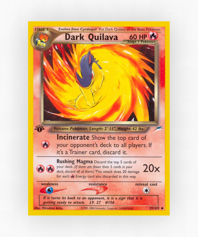 Dark Quilava - Neo Destiny 39/105 (Unlimited Non-Holo)