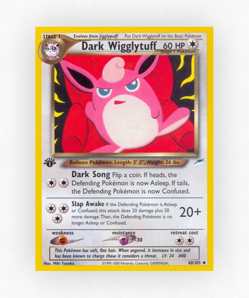 Dark Wigglytuff - Neo Destiny 40/105 (1st Edition Non-Holo)