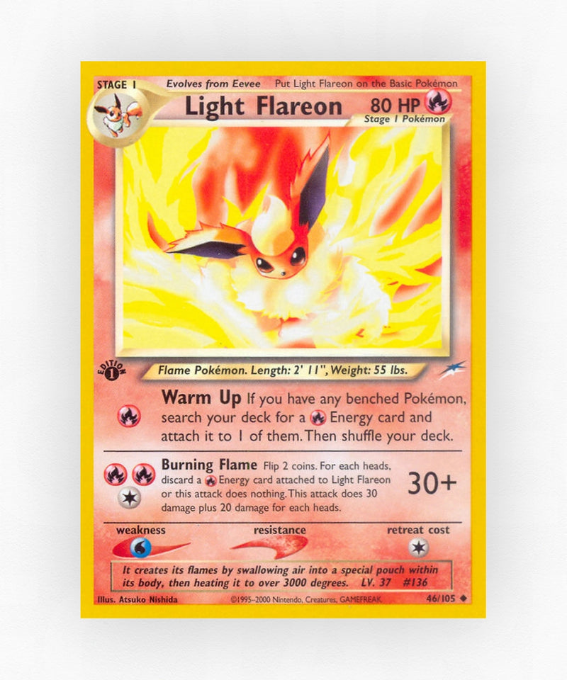 Light Flareon - Neo Destiny 46/105 (1st Edition Non-Holo)