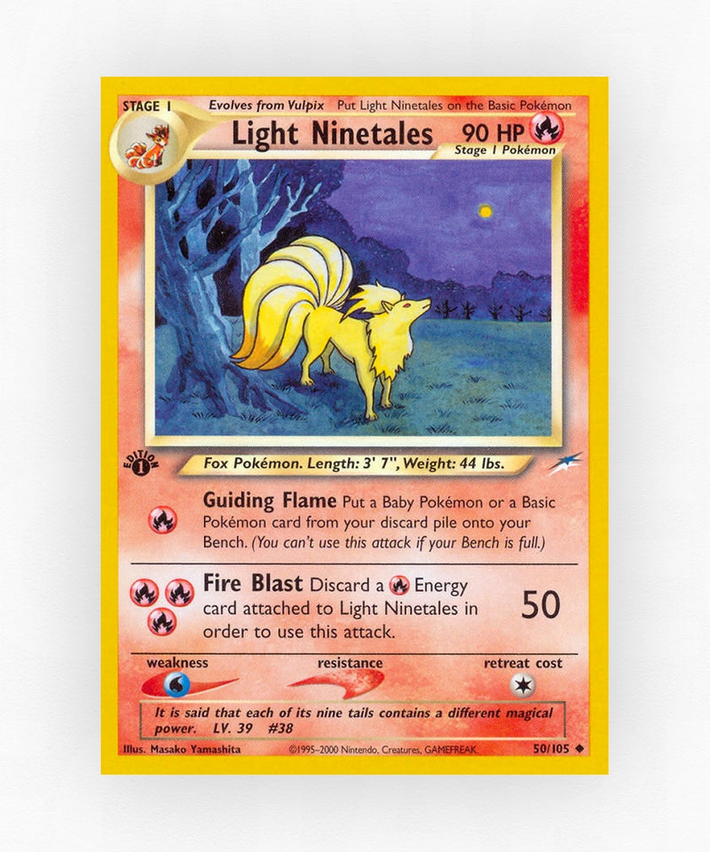 Light Ninetales - Neo Destiny 50/105 (1st Edition Non-Holo)