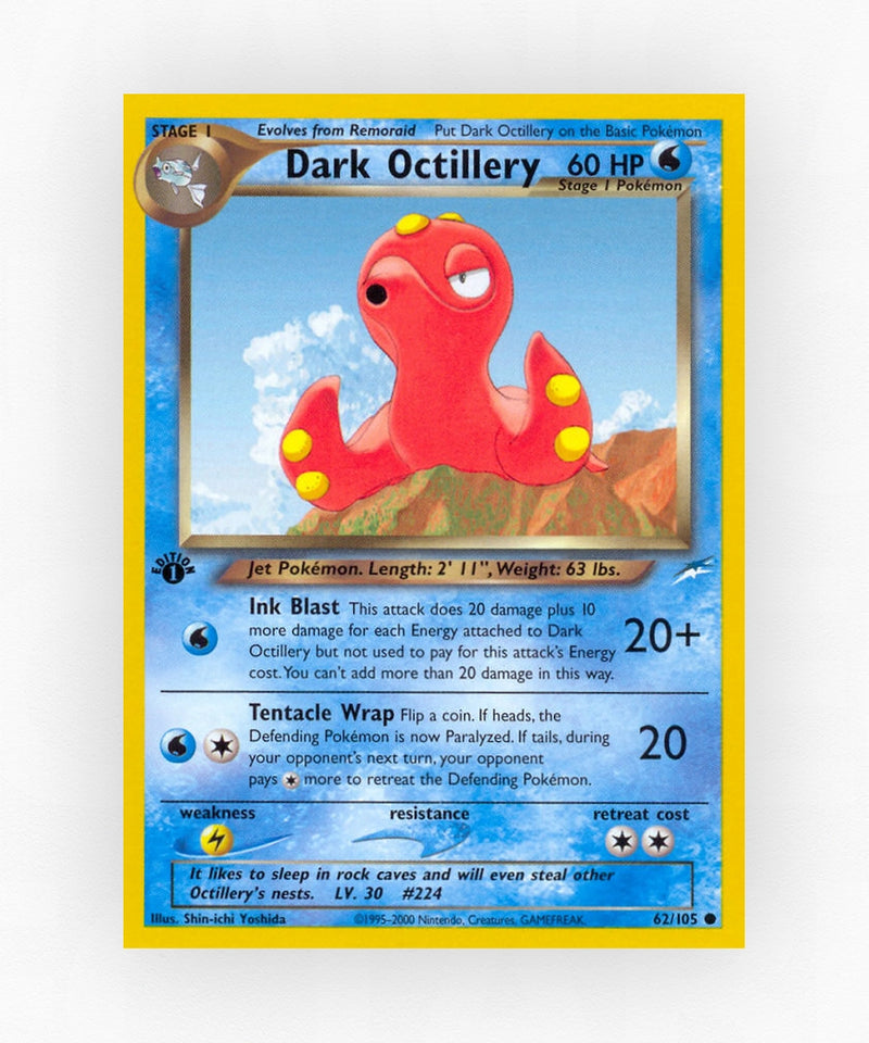 Dark Octillery - Neo Destiny 62/105 (1st Edition Non-Holo)