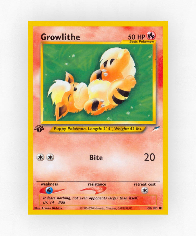 Growlithe - Neo Destiny 68/105 (1st Edition Non-Holo)