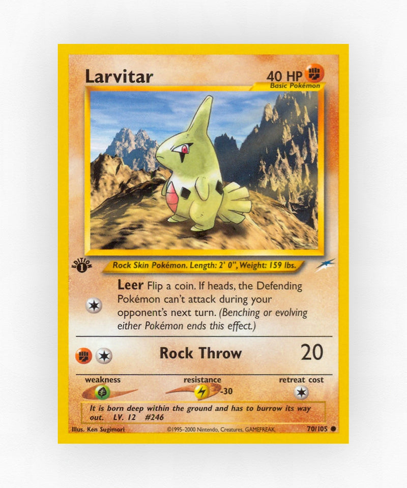 Larvitar - Neo Destiny 70/105 (1st Edition Non-Holo)