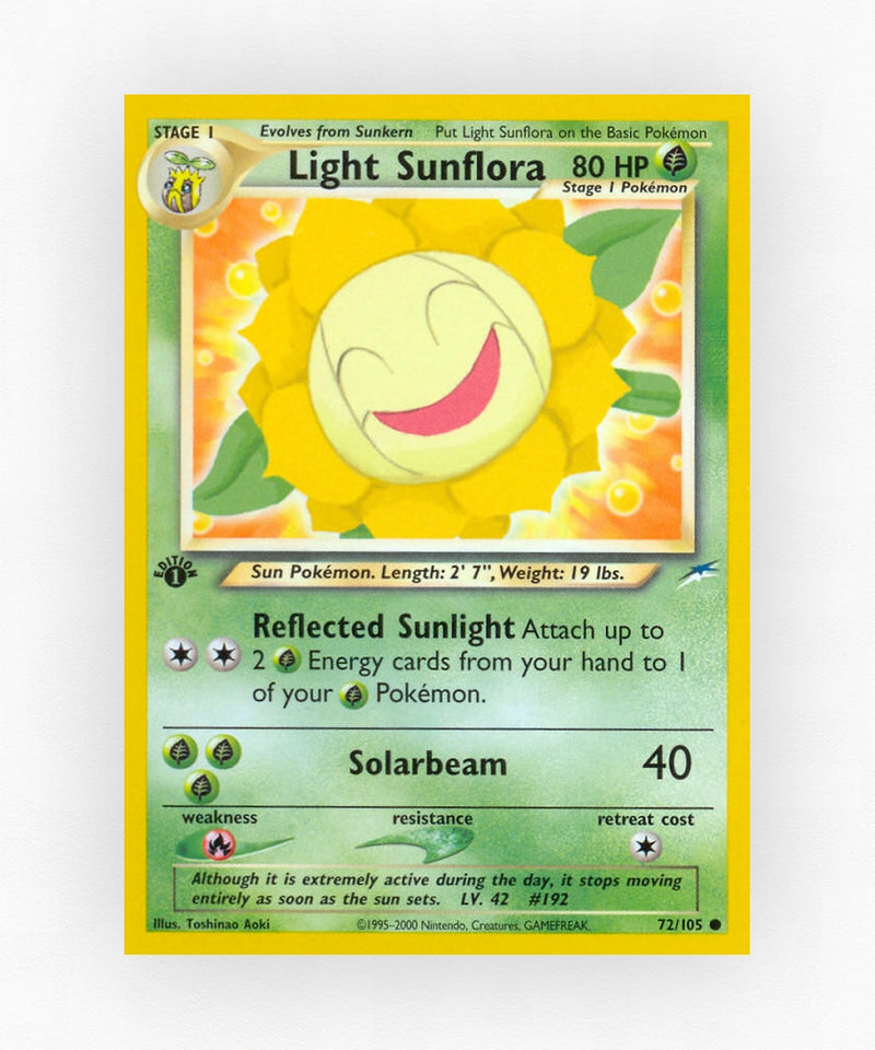 Light Sunflora - Neo Destiny 72/105 (1st Edition Non-Holo)