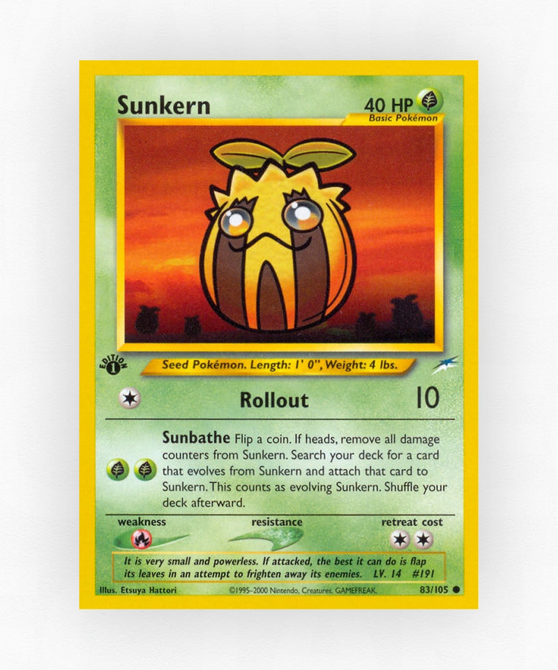Sunkern - Neo Destiny 83/105 (Unlimited Non-Holo)