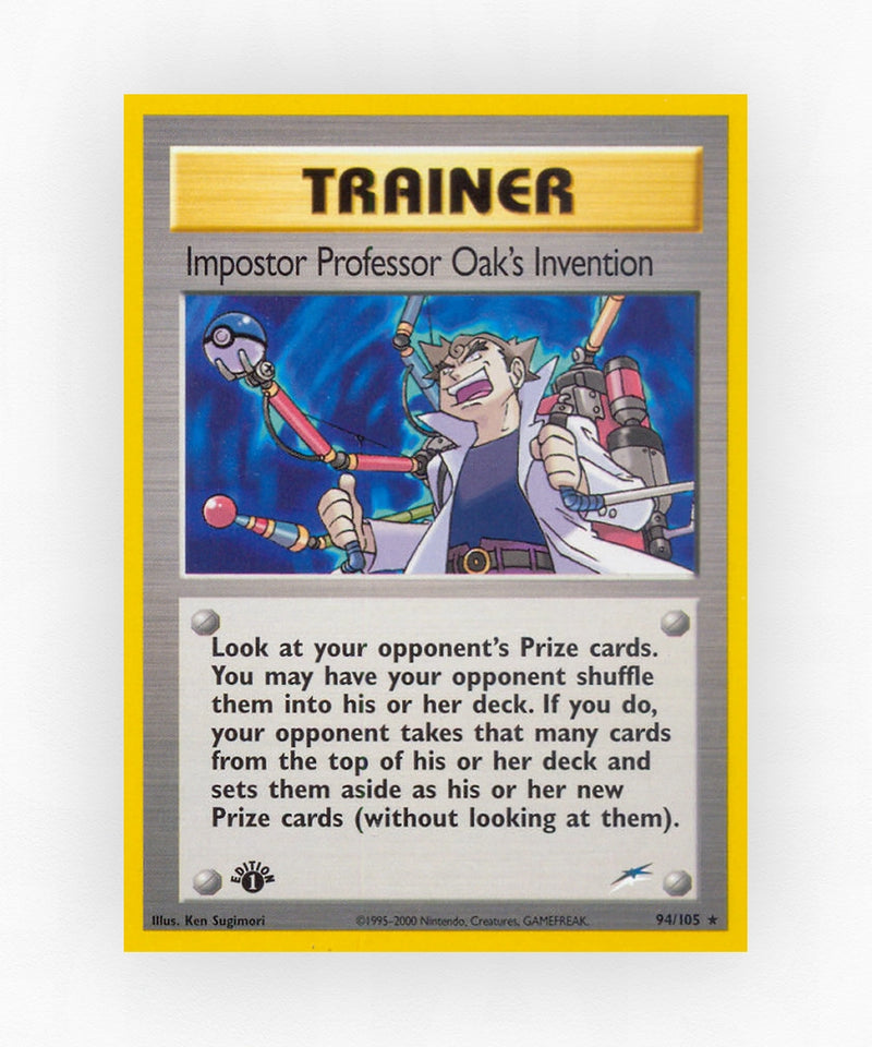Impostor Professor Oak's Invention - Neo Destiny 94/105 (1st Edition Non-Holo)