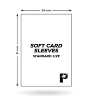 Palms Off Gaming Soft Card Sleeves - Standard Size (100 Pack) - sleeve dimensions