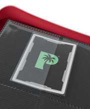 Palms Off Gaming Stealth 9 Pocket Zip Binder - Red - pockets