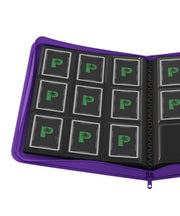 Palms Off Gaming Stealth 9 Pocket Zip Binder - Purple - open