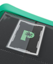 Palms Off Gaming Stealth 9 Pocket Zip Binder - Turquoise - pockets