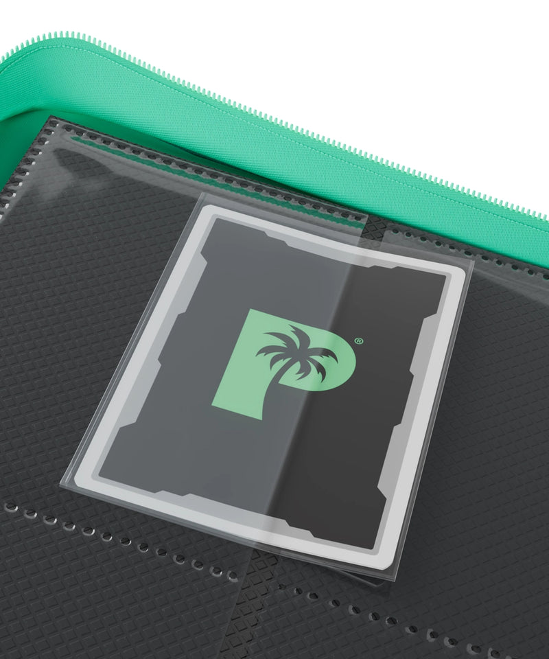 Palms Off Gaming Stealth 9 Pocket Zip Binder - Turquoise - pockets