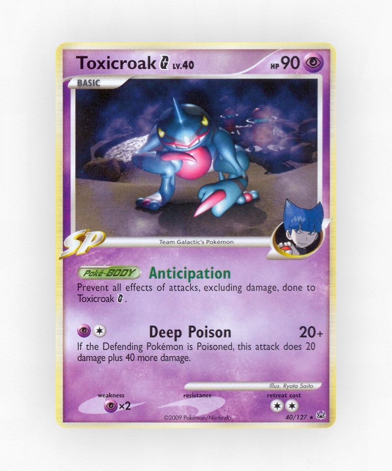 Toxicroak G - Platinum 40/127 (Non-Holo)