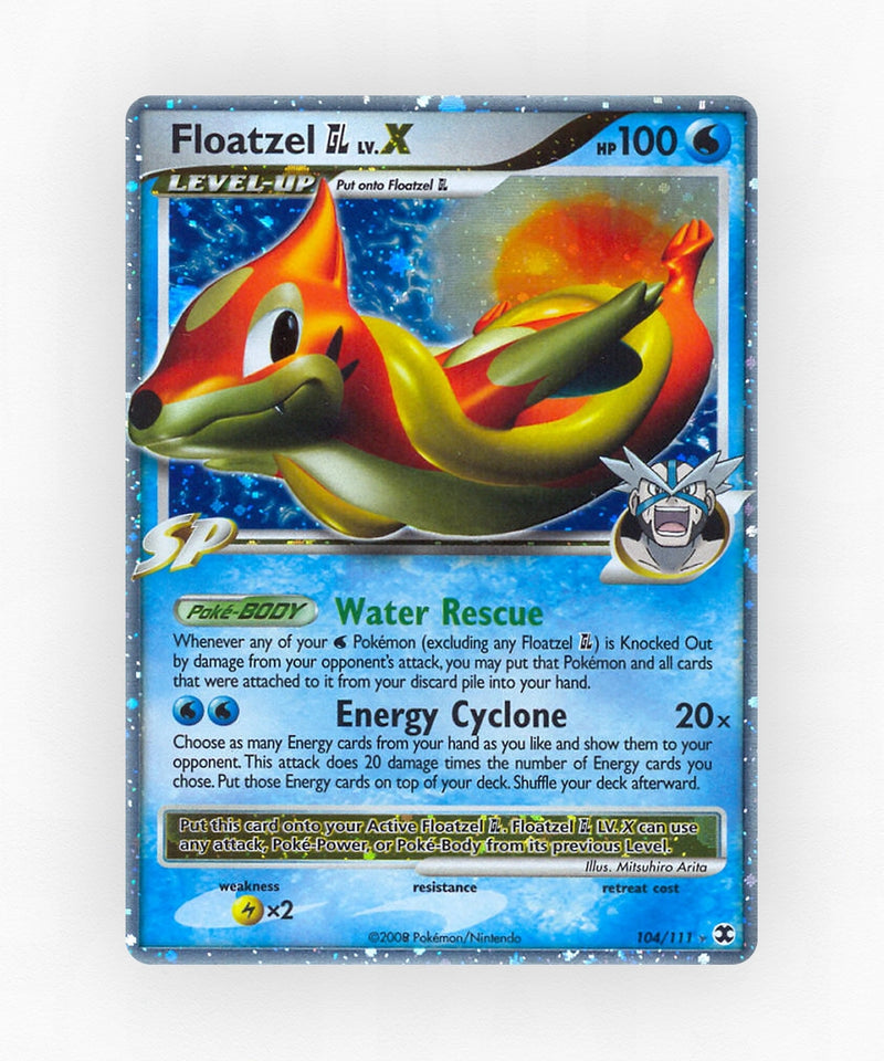 Floatzel GL LV.X - Rising Rivals 104/111 (Holo)