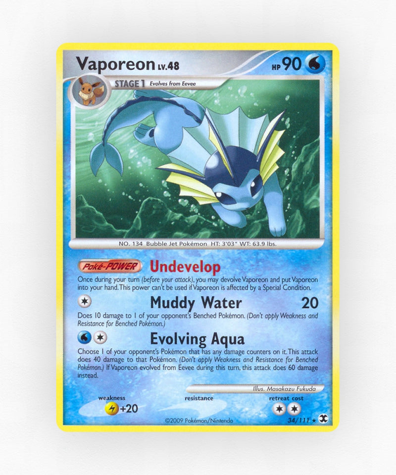 Vaporeon - Rising Rivals 34/111 (Reverse Holo)