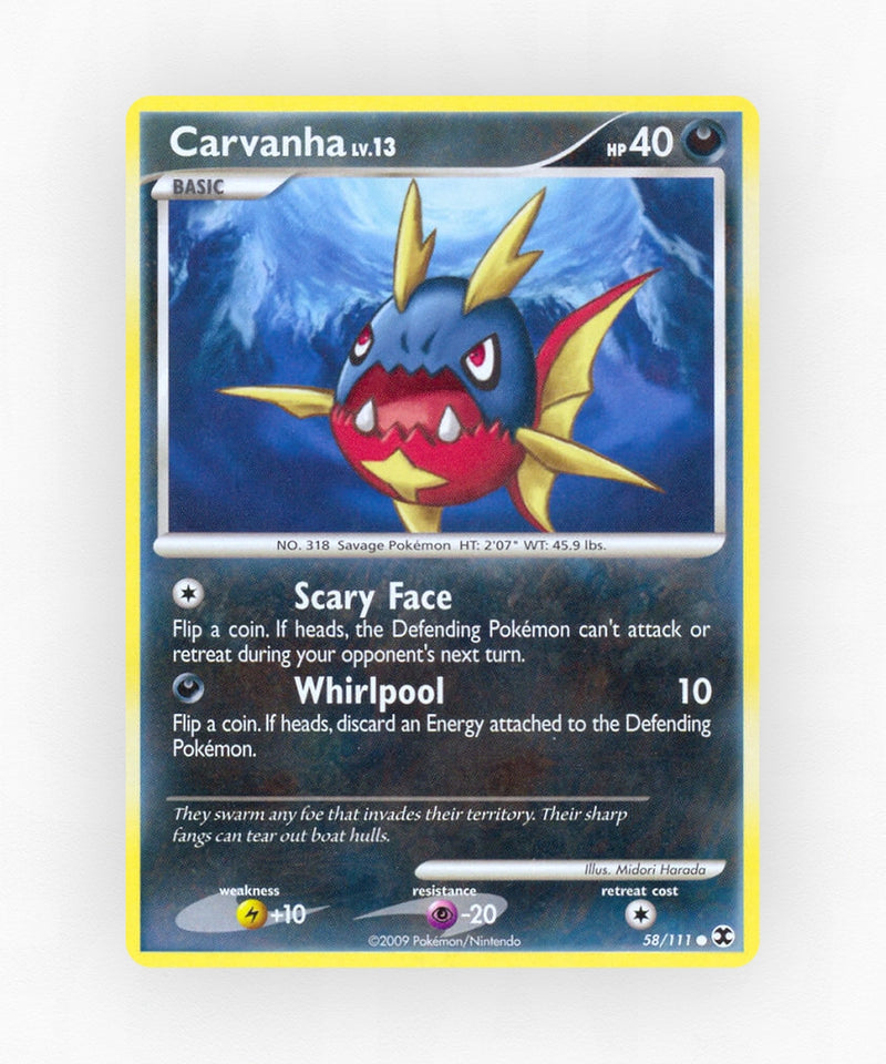 Carvanha - Rising Rivals 58/111 (Non-Holo)