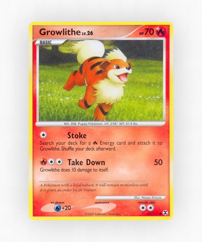 Growlithe - Rising Rivals 63/111 (Reverse Holo)