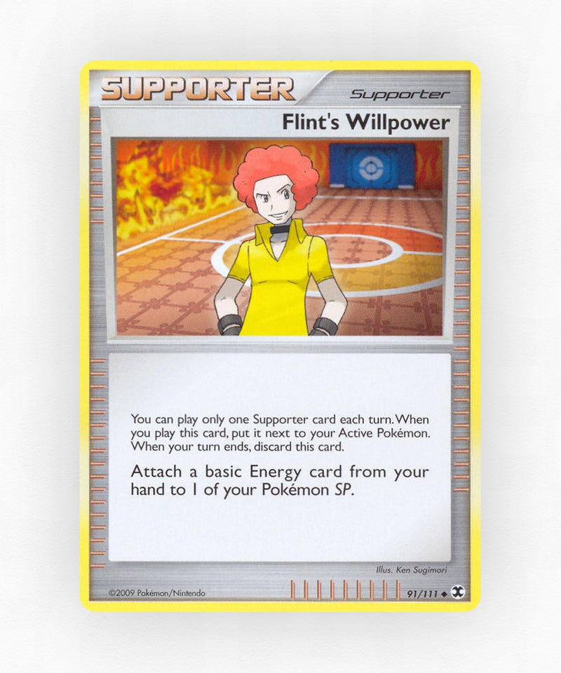 Flint's Willpower - Rising Rivals 91/111 (Non-Holo)