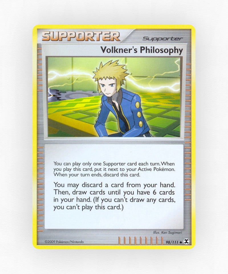 Volkner's Philosophy - Rising Rivals 98/111 (Reverse Holo)
