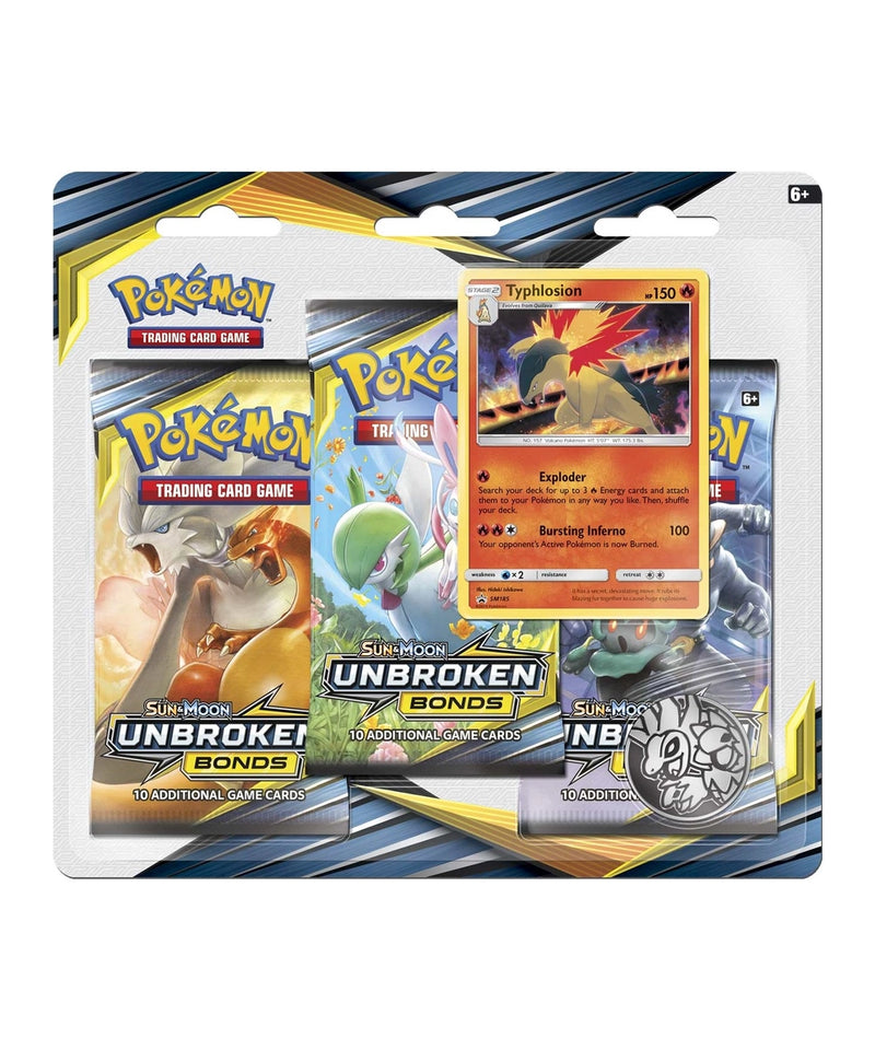 Unbroken Bonds 3-Pack Blister - Typhlosion