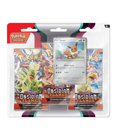 Obsidian Flames 3-Pack Blister - Eevee