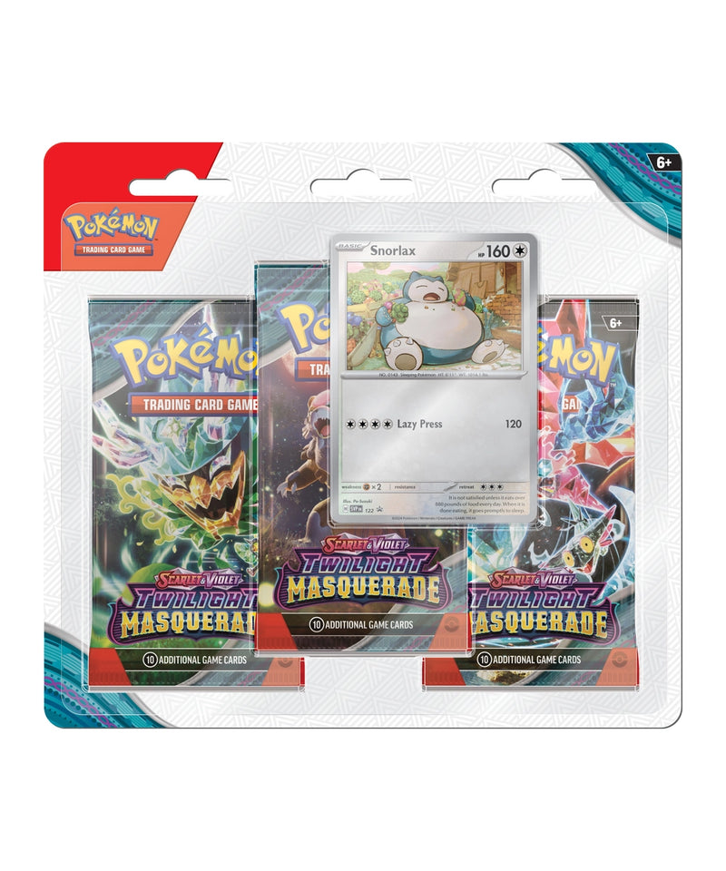 Twilight Masquerade 3-Pack Blister - Snorlax