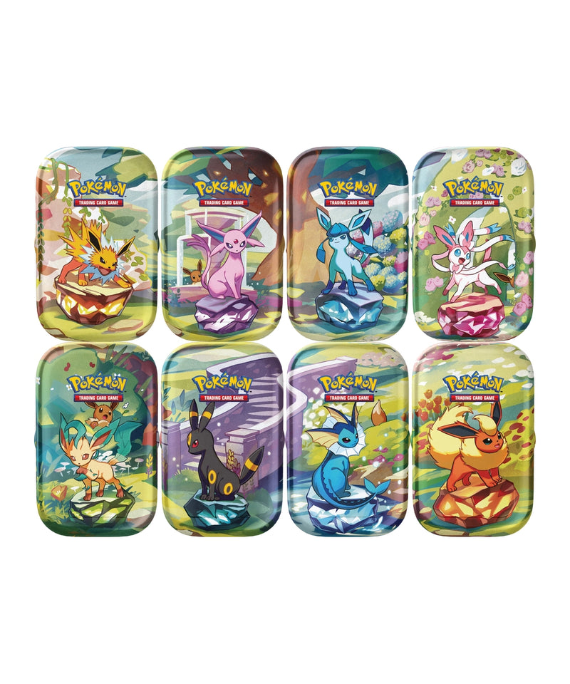Prismatic Evolutions Mini Tin Display