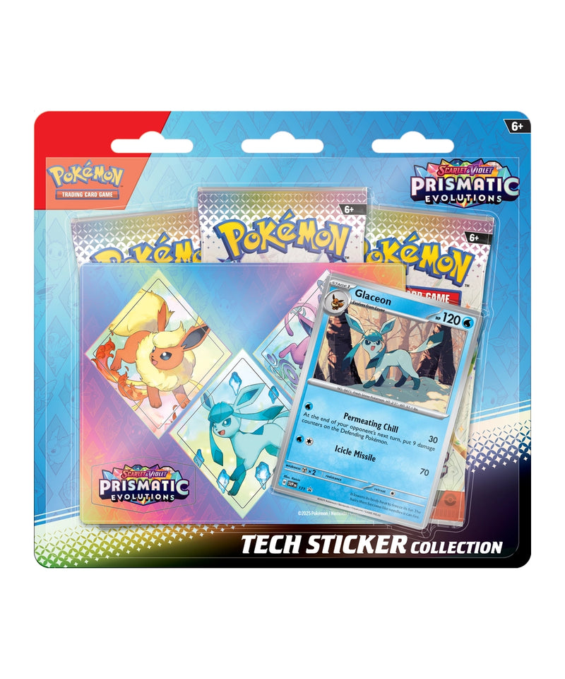 Prismatic Evolutions Tech Sticker Collection - Glaceon