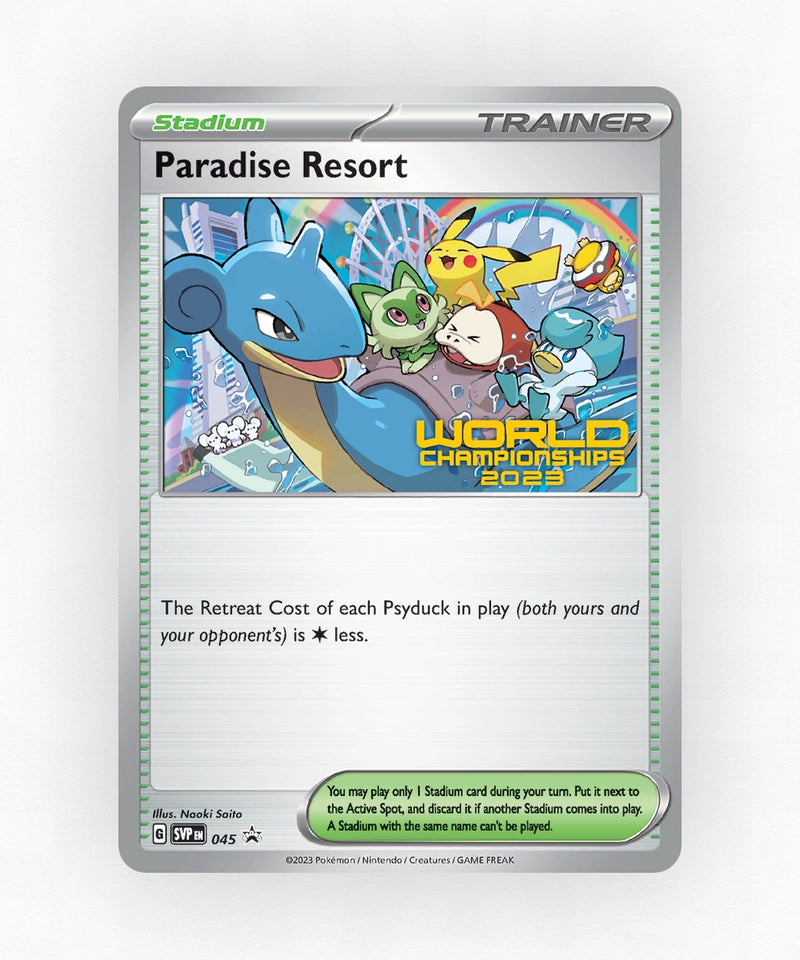 Paradise Resort - Scarlet & Violet Black Star Promos 045 (Staff Stamp)