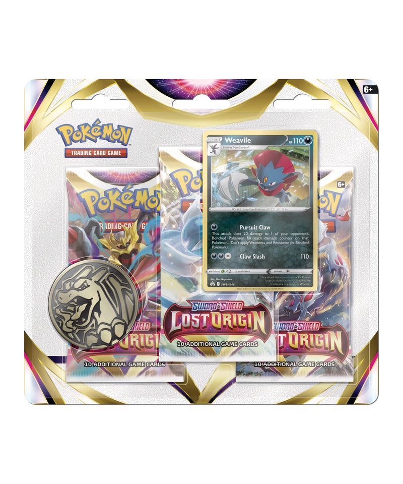 Lost Origin 3-Pack Blister - Weavile