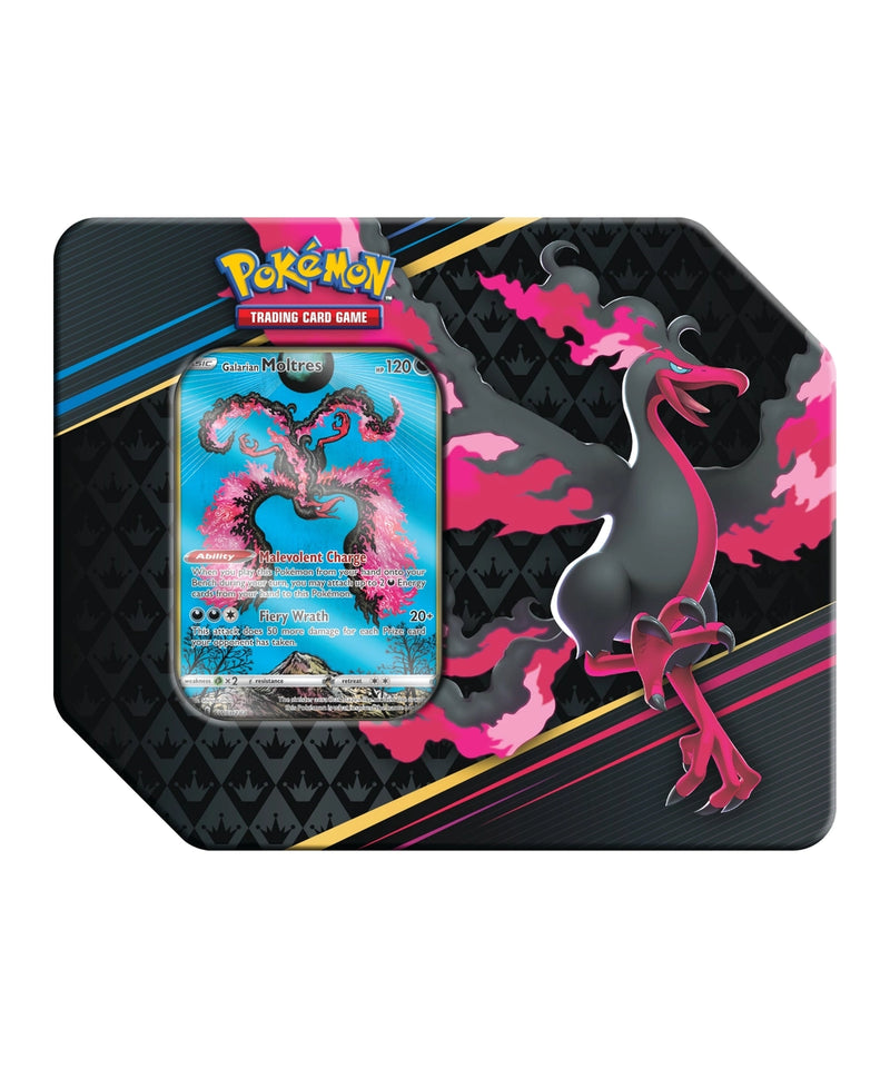 Crown Zenith Tin - Galarian Moltres (International Version)