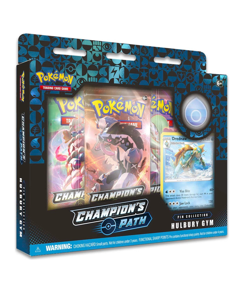 Champion's Path Pin Collection Display: Turffield, Hulbury, & Motostoke Gyms
