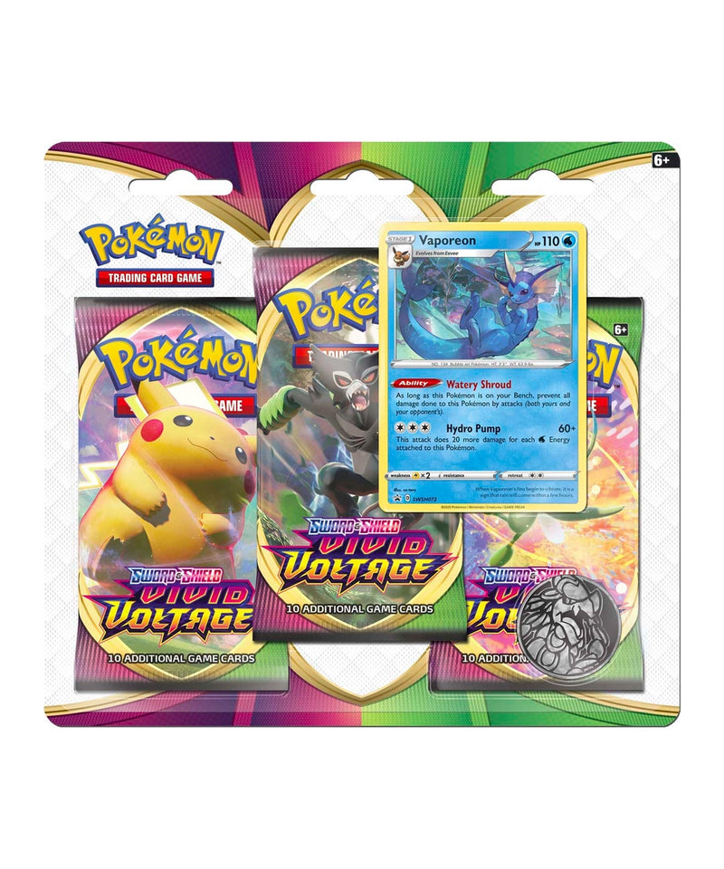 Vivid Voltage 3-Pack Blister - Vaporeon