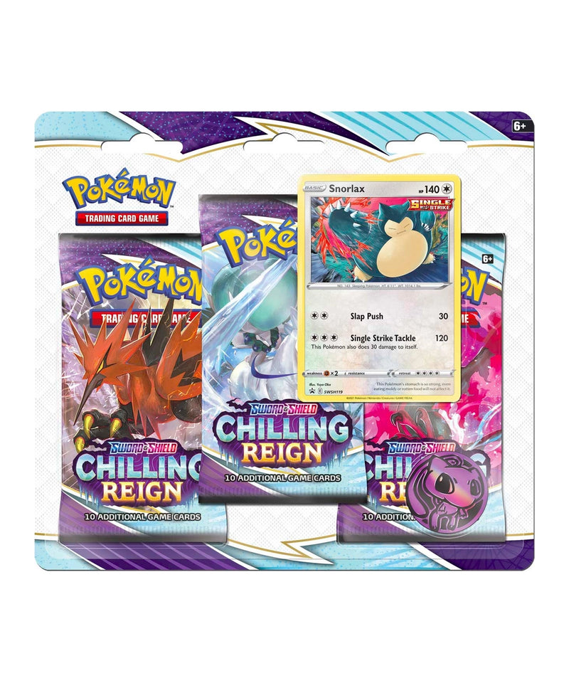 Chilling Reign 3-Pack Blister - Snorlax