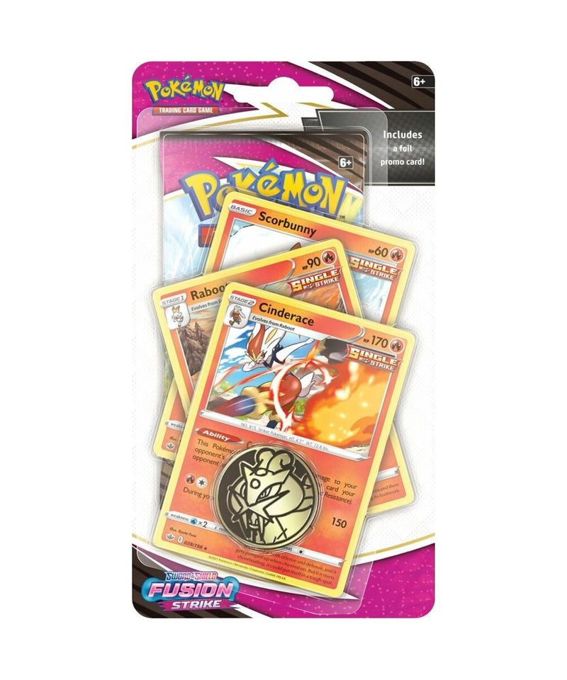 Fusion Strike Premium Checklane Blister - Cinderace